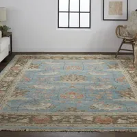 Weave And Wander Bennet Floral Hand Knotted Indoor Rectangle Accent Rug