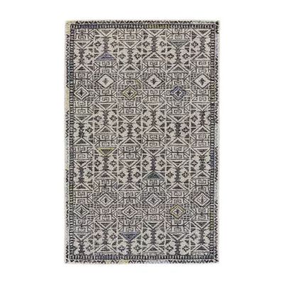 Weave And Wander Binada Geometric Hand Tufted Indoor Rectangle Accent Rug
