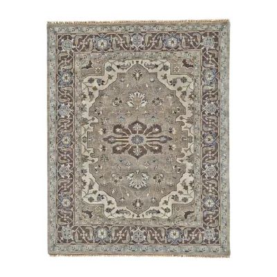 Weave And Wander Alden Floral Hand Knotted Indoor Rectangle Area Rug