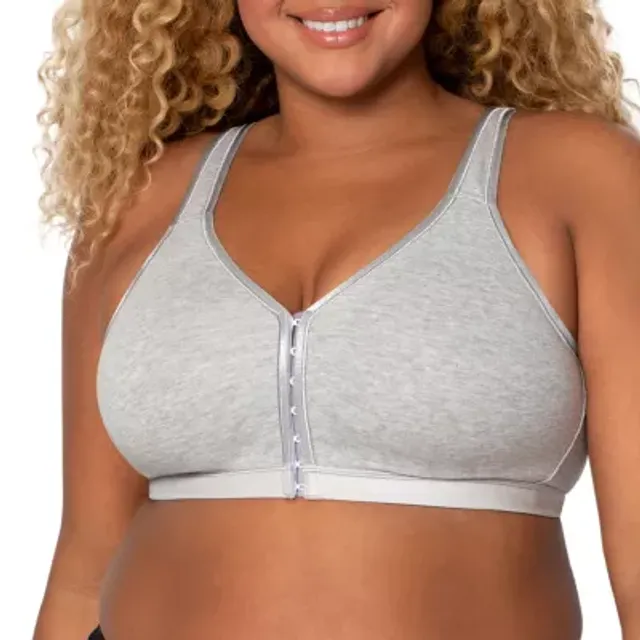 Curvy Couture Cotton Luxe Front and Back Close Wireless Bra- 1416 - JCPenney