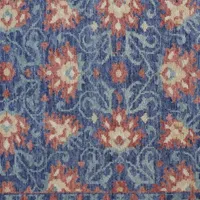 Weave And Wander Bennet Floral Hand Knotted Indoor Rectangle Accent Rug