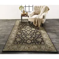 Weave And Wander Botticino Floral Hand Tufted Washable Indoor Rectangle Accent Rug