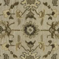 Weave And Wander Botticino Floral Hand Tufted Washable Indoor Rectangle Accent Rug