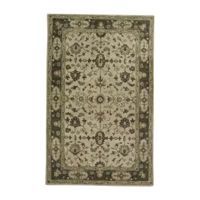 Weave And Wander Botticino Floral Hand Tufted Washable Indoor Rectangle Accent Rug