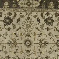 Weave And Wander Botticino Floral Hand Tufted Washable Indoor Rectangle Accent Rug