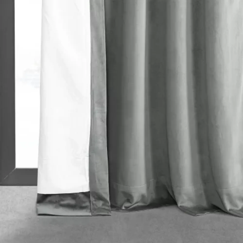 Exclusive Fabrics & Furnishing Signature Pleated Energy Saving Blackout Pinch Pleat Single Curtain Panel