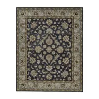 Weave And Wander Botticino Floral Hand Tufted Washable Indoor Rectangle Area Rug