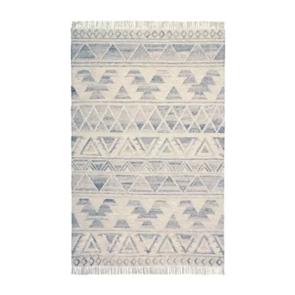 Weave And Wander Bray Geometric Flatweave Indoor Rectangle Area Rug