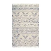 Weave And Wander Bray Geometric Flatweave Indoor Rectangle Area Rug