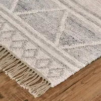 Weave And Wander Bray Geometric Flatweave Indoor Rectangle Area Rug