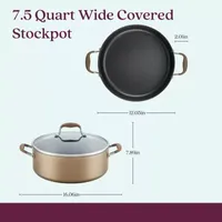 Anolon Advanced Home Hard Anodized 7.5-qt. Wide Stockpot with Lid