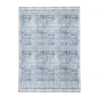 Linery Neve Distressed Tribal Washable Skid Resistant 5'X7' Indoor Rectangular Area Rug