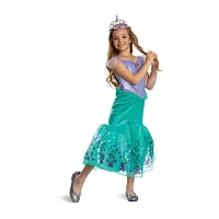 Disney Collection Halloween Ariel Costume With Tiara Girls Dress Up