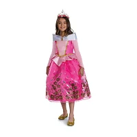 Disney Collection Aurora Costume With Tiara Girls Dress Up