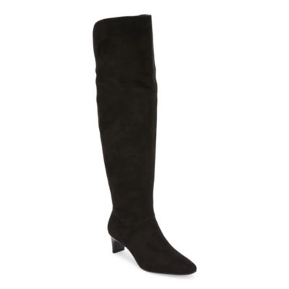 Worthington Womens Palmetto Stacked Heel Over the Knee Boots