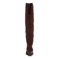 Worthington Womens Palmetto Stacked Heel Over the Knee Boots