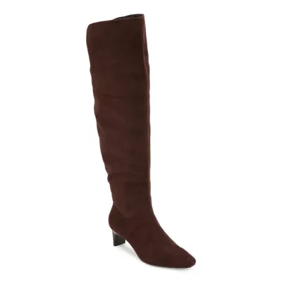 Worthington Womens Palmetto Stacked Heel Over the Knee Boots