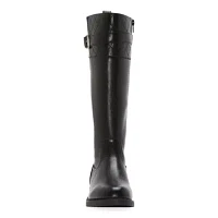 St. John's Bay Womens Winterwood Wide Calf Flat Heel Riding Boots