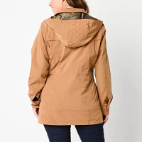 St. John's Bay Womens Removable Hood Lightweight Anorak