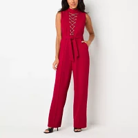 Bold Elements Chain Lace Up Jumpsuit Womens Sleeveless