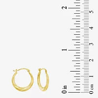 White Cubic Zirconia 10K Gold Round Square 5 Pair Earring Set