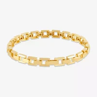 14K Gold 7.5 Inch Solid Link Link Bracelet