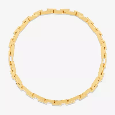 14K Gold 7.5 Inch Solid Link Link Bracelet