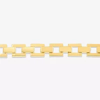 14K Gold 7.5 Inch Solid Link Link Bracelet