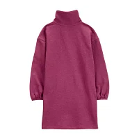 Carter's Little & Big Girls Long Sleeve Fitted Sweatshirt Dress