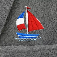 Linum Home Textiles Plush Boat Little & Big Boys Long Sleeve Bathrobe