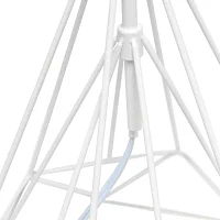Lalia Home Geometric Wired Table Lamp with Fabric Shade