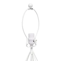 Lalia Home Geometric Wired Table Lamp with Fabric Shade