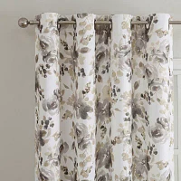 Regal Home Ayden Floral Energy Saving Blackout Grommet Top Single Curtain Panel