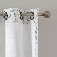 Regal Home Ayden Blossom Grommet Top Energy Saving Blackout Single Curtain Panel