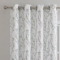 Regal Home Ayden Blossom Grommet Top Energy Saving Blackout Single Curtain Panel