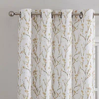 Regal Home Ayden Blossom Energy Saving Blackout Grommet Top Single Curtain Panel