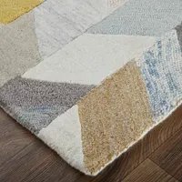 Weave And Wander Binada Geometric Hand Tufted Indoor Rectangle Accent Rug