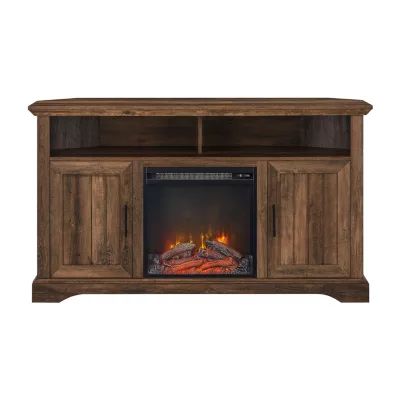 54" Corner Tv Stand With Fireplace"
