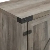 Barn Door Tv Stand With Fireplace