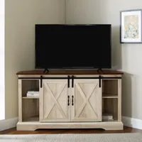 Barn Door Corner Tv Stand