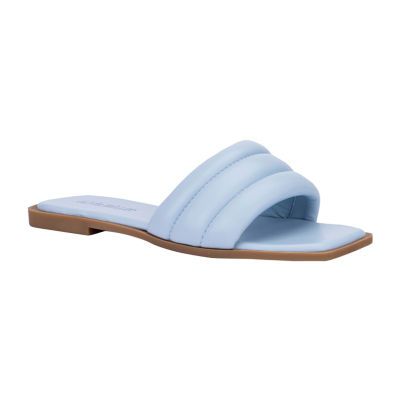 Olivia Miller Womens Indigo Flat Sandals