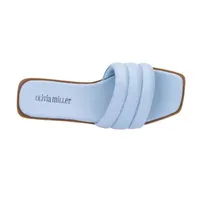 Olivia Miller Womens Indigo Flat Sandals