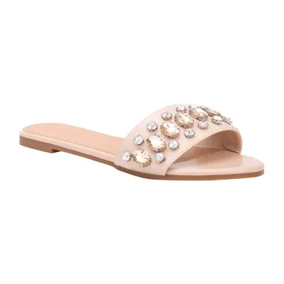 Olivia Miller Womens Elsa Flat Sandals