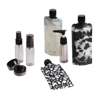 Kitsch 11pc Travel Bottle Set Black