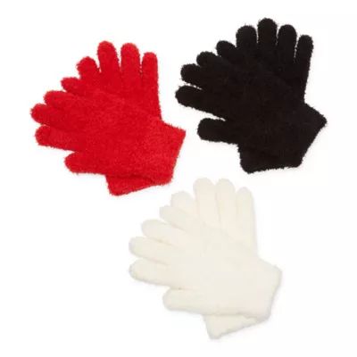 Mixit Womens 3 Pack Fluffy Cold Weather Gloves
