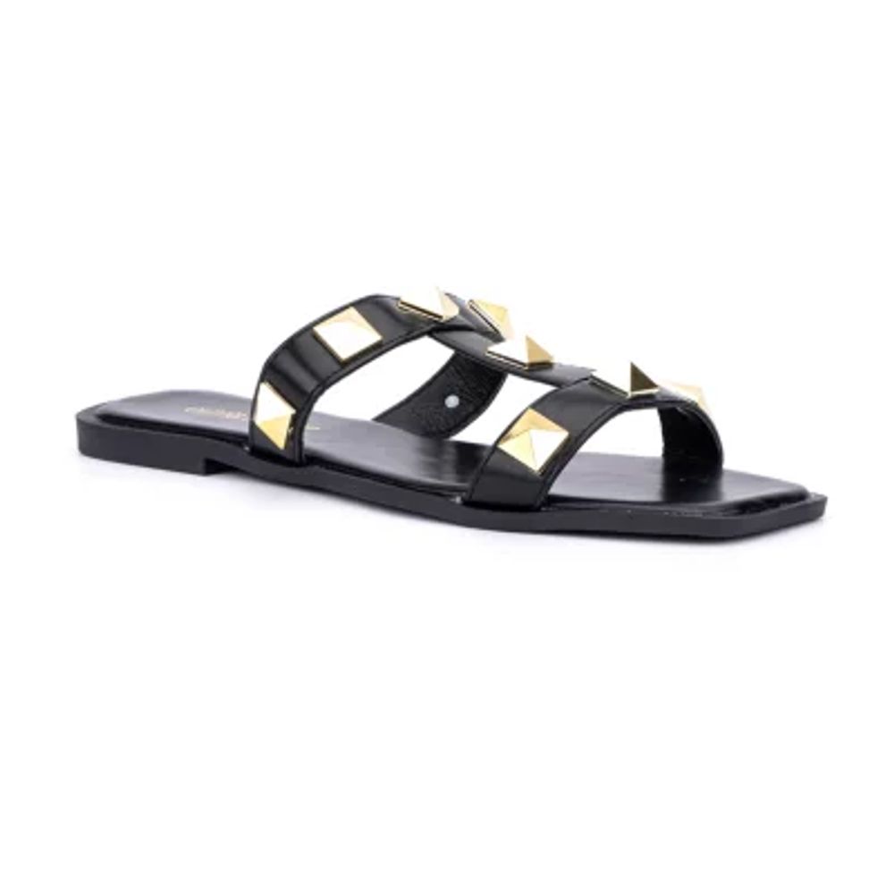 Buy Colo Womens Flat fashion Sandal and Slippers NK-6 Black Size 3 UK at  Amazon.in