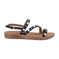 Olivia Miller Womens Perla Flat Sandals