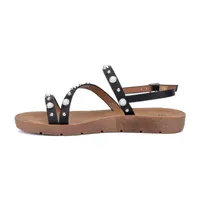 Olivia Miller Womens Perla Flat Sandals