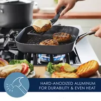 Rachael Ray Cook + Create hard Anodized 11" Square Deep Non-Stick Grill Pan