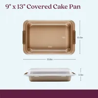 Anolon Advanced Bronze 9"X13 Rectangular Covered Non-Stick Cake Pan